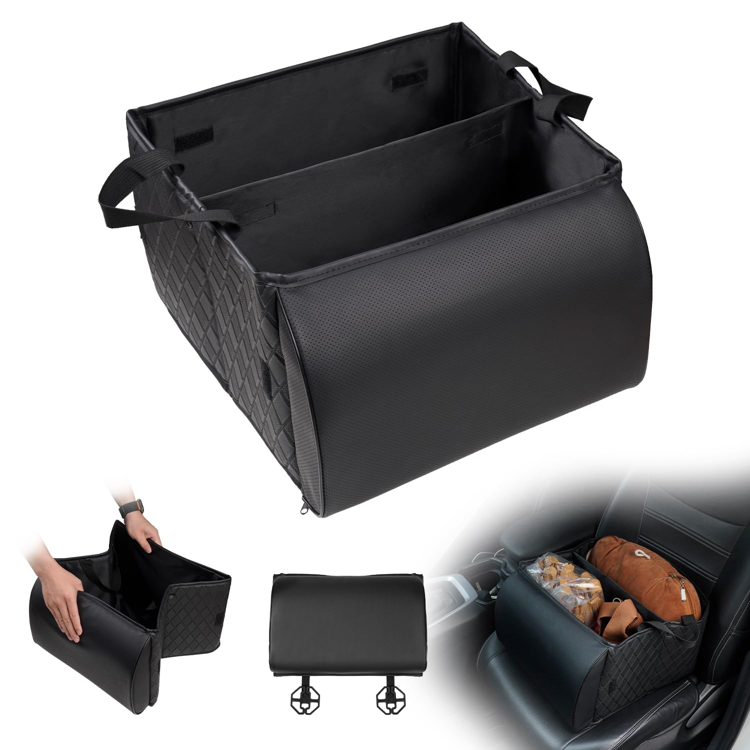 Amazon.co.jp: CARTIST 収納ボックス 助手席 2WAY 車 シートボックス
